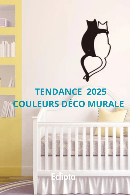 Couleurs tendance 2025 salon : Harmonisez avec une décoration murale en métal - Eclipta