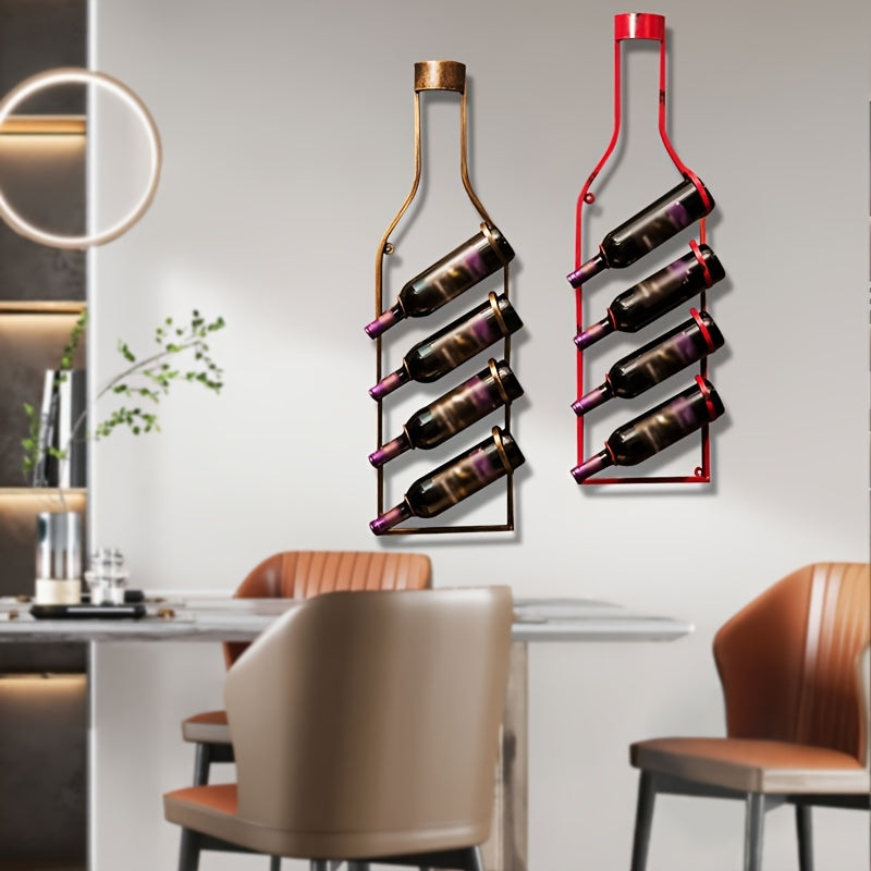 Support Mural Industriel - Porte-Bouteilles de Vin Eclipta