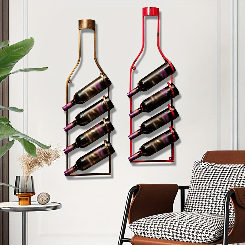 Support Mural Industriel - Porte-Bouteilles de Vin Eclipta