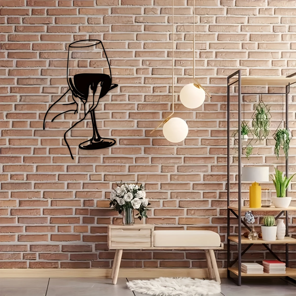 Art Unique pour Intérieur - Femme pour Amateurs de Vin Eclipta