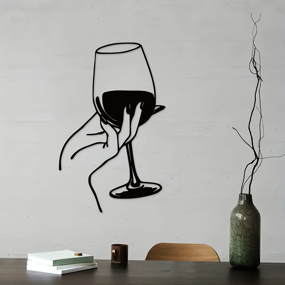 Art Unique pour Intérieur - Femme pour Amateurs de Vin Eclipta