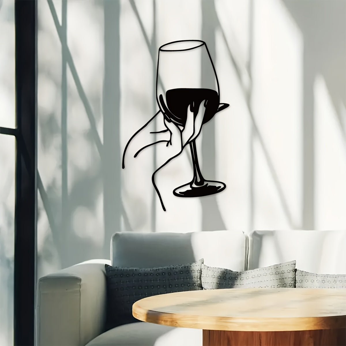 Art Unique pour Intérieur - Femme pour Amateurs de Vin Eclipta