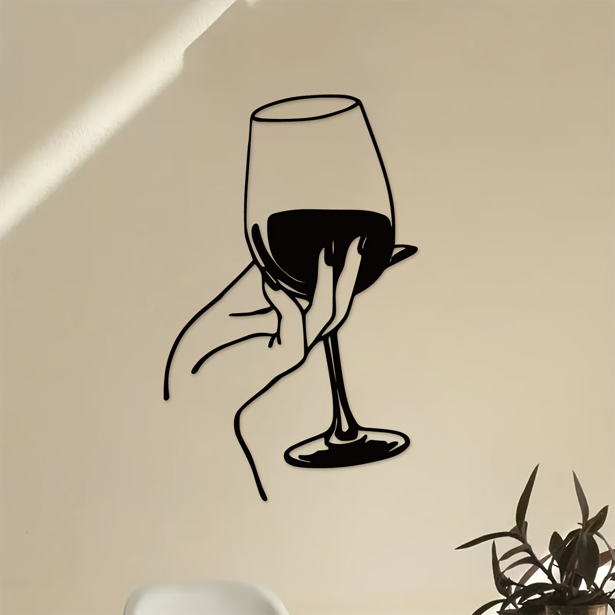 Art Unique pour Intérieur - Femme pour Amateurs de Vin Eclipta