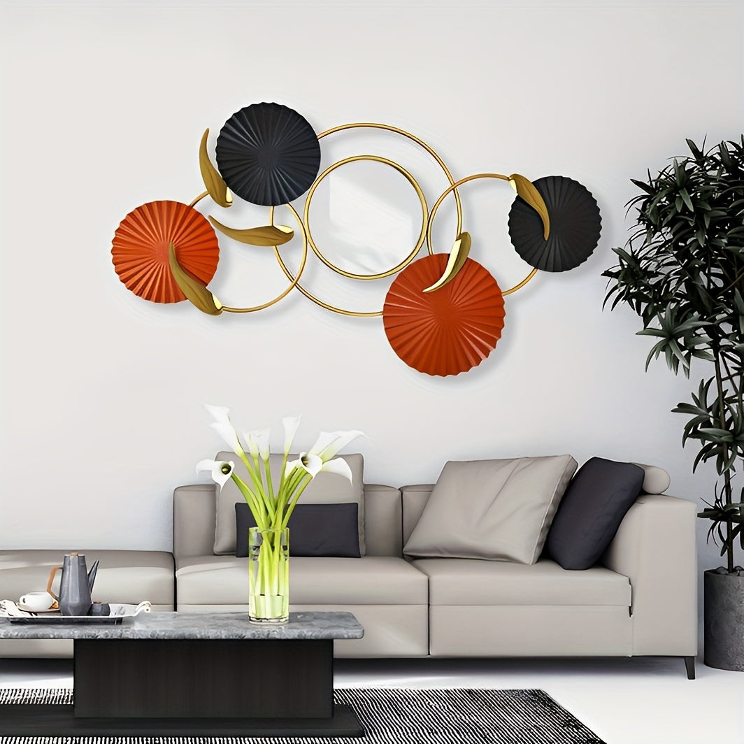 Décoration Murale en Métal, Miroir intégrer Eclipta