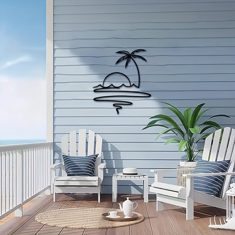 Déco Murale Métal Soleil & Océanct_name# - Eclipta