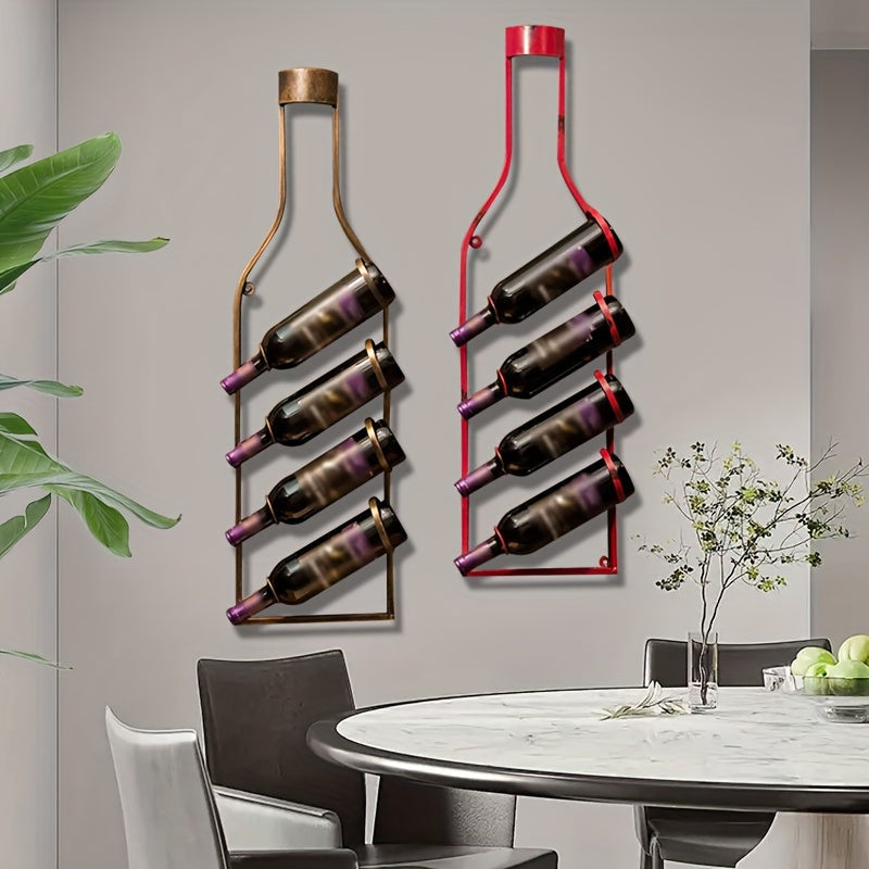 Support Mural Industriel - Porte-Bouteilles de Vin Eclipta