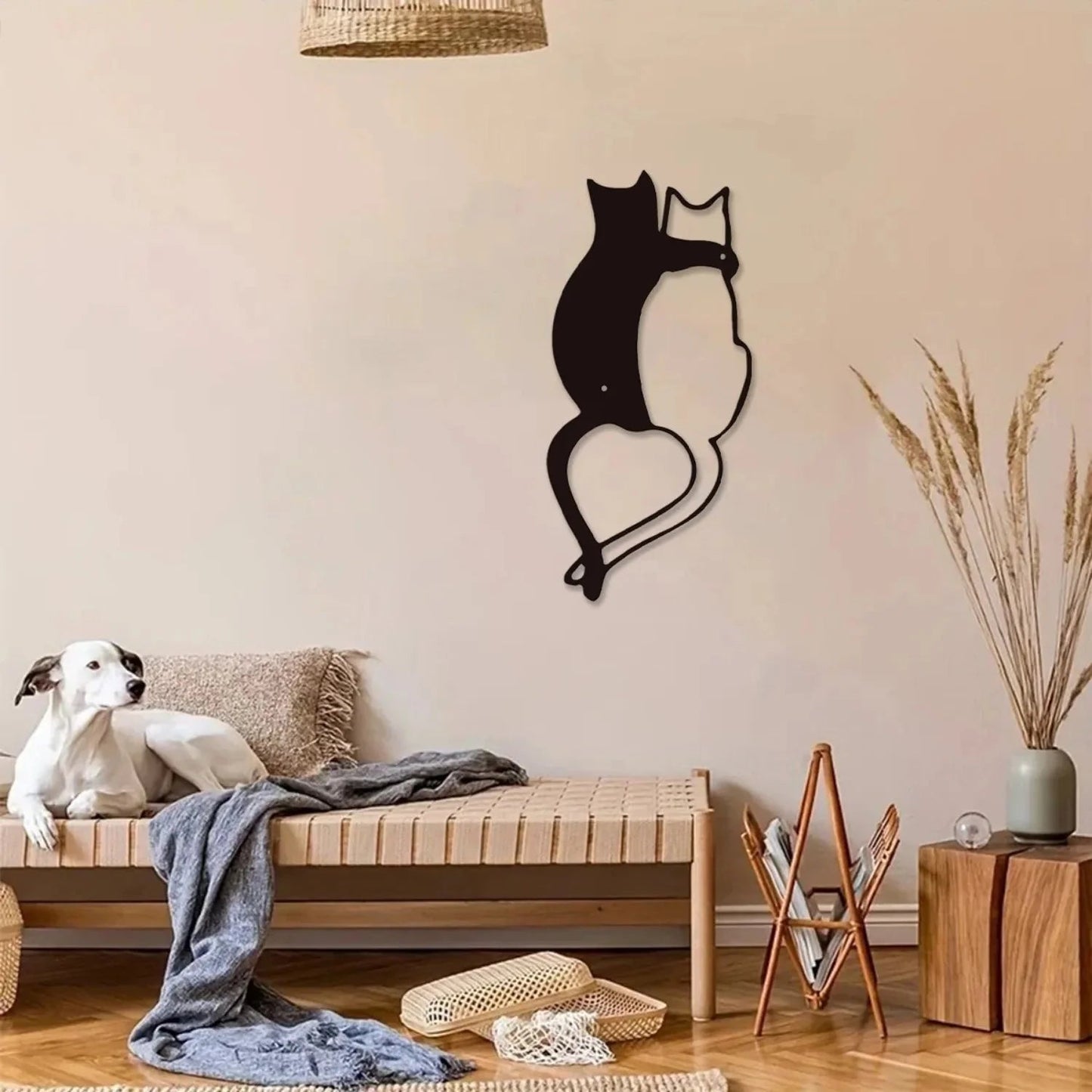 Sculpture murale métal Chatsct_name# - Eclipta