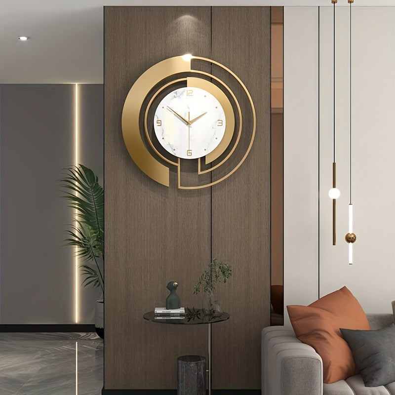 Horloge Murale Métal Luxe Eclipta