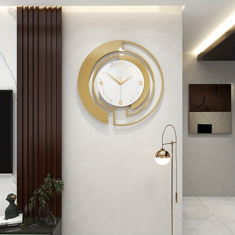 Horloge Murale Métal Luxe Eclipta