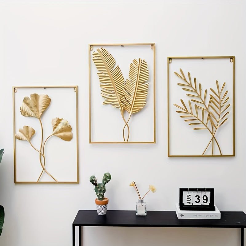 Décoration Murale Métal Feuillect_name# - Eclipta