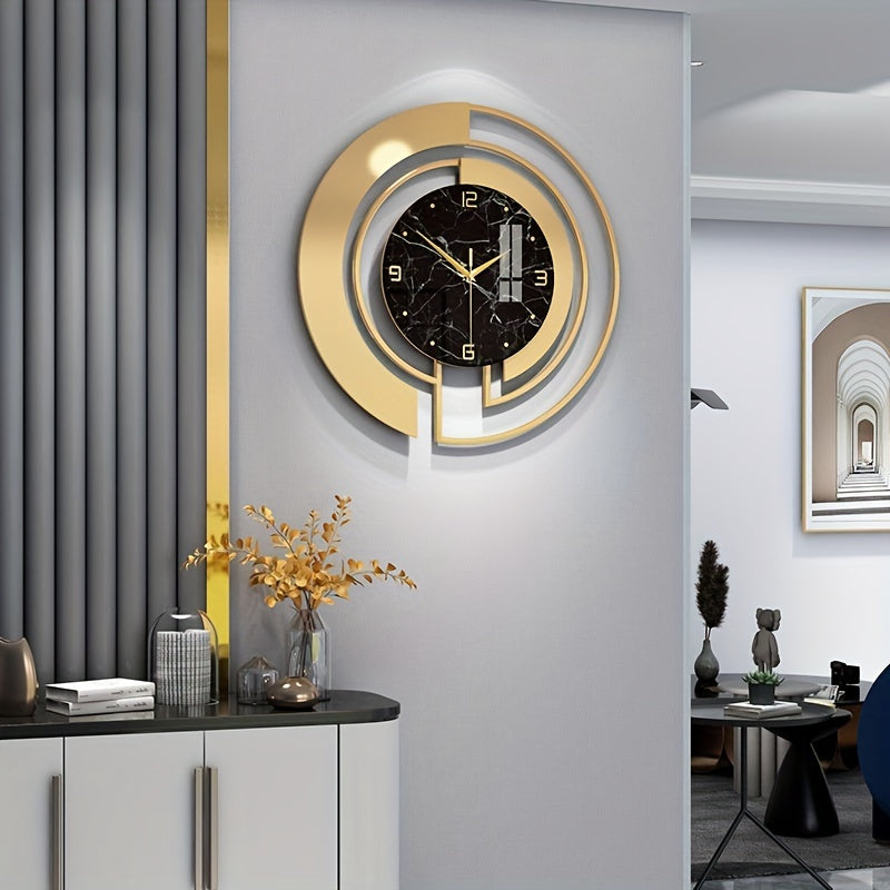Horloge Murale Métal Luxe Eclipta