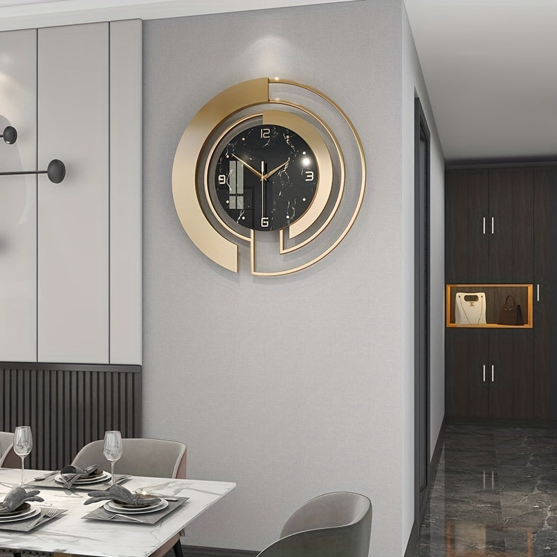 Horloge Murale Métal Luxe Eclipta