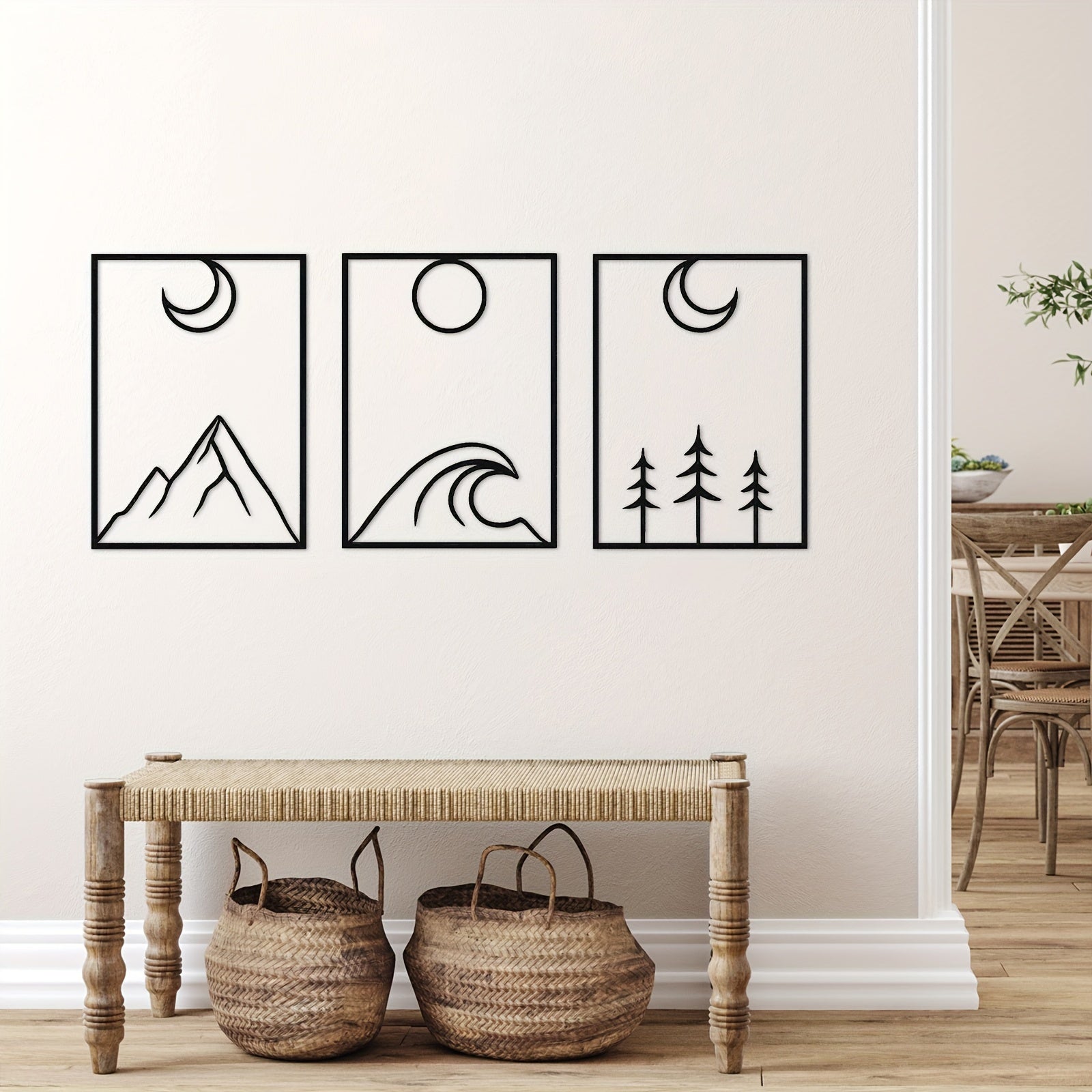 Lot de 3 Décos Murales Métalct_name# - Eclipta