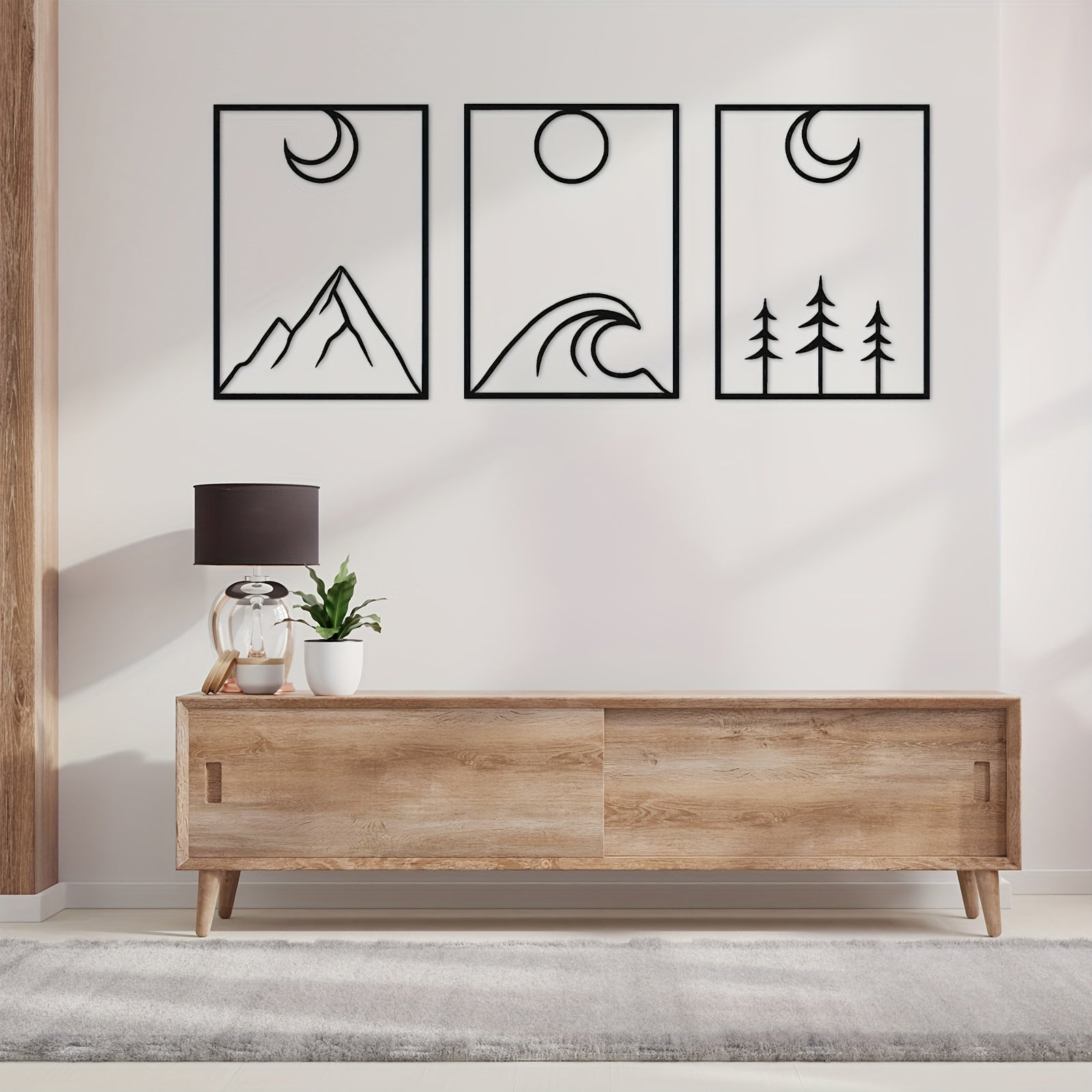 Lot de 3 Décos Murales Métalct_name# - Eclipta