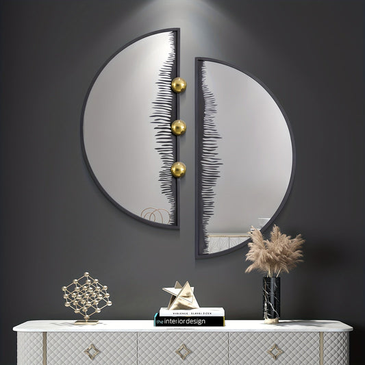 Miroir Mural Métal Style Côtierct_name# - Eclipta