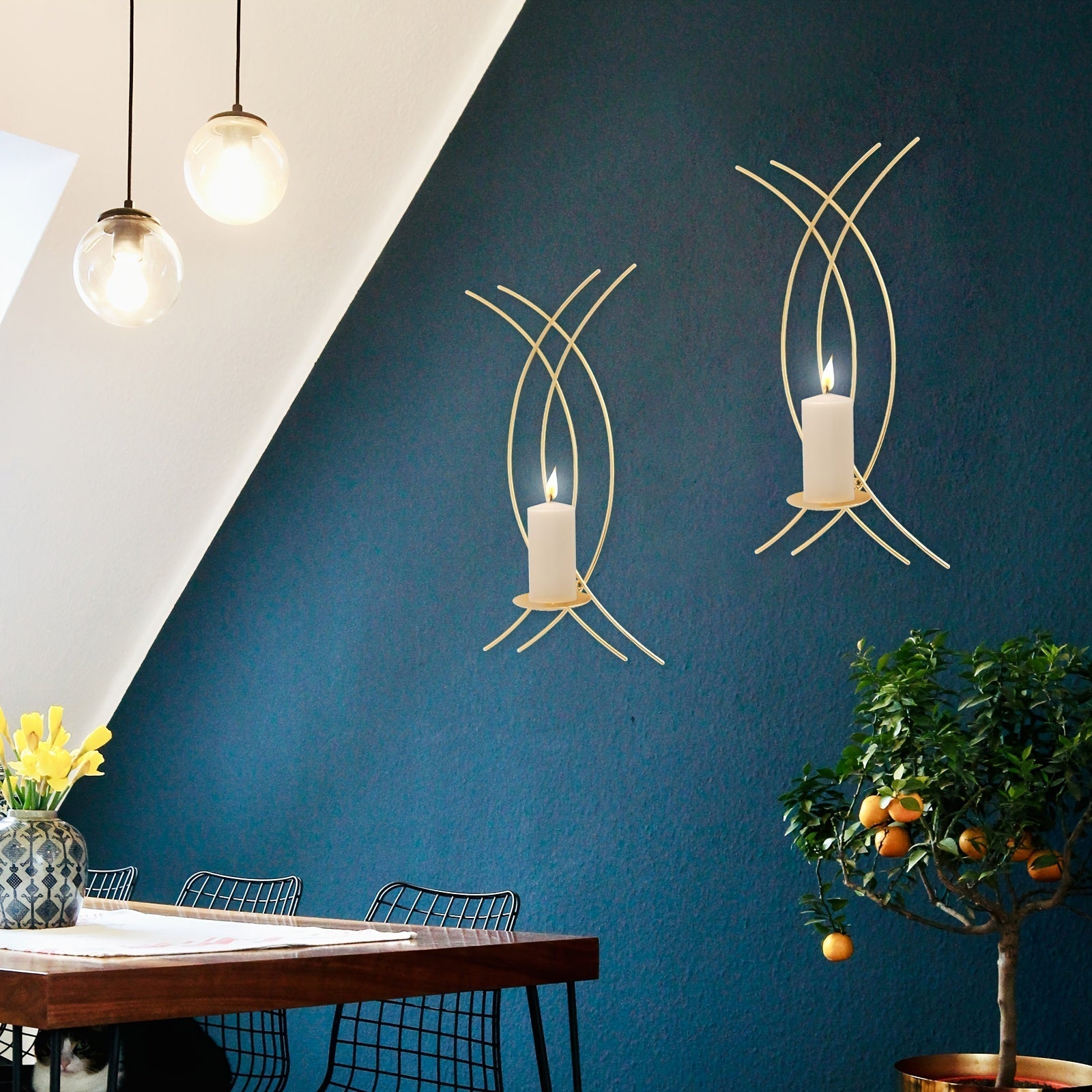 Porte - Bougie Mural Courbéct_name# - Eclipta