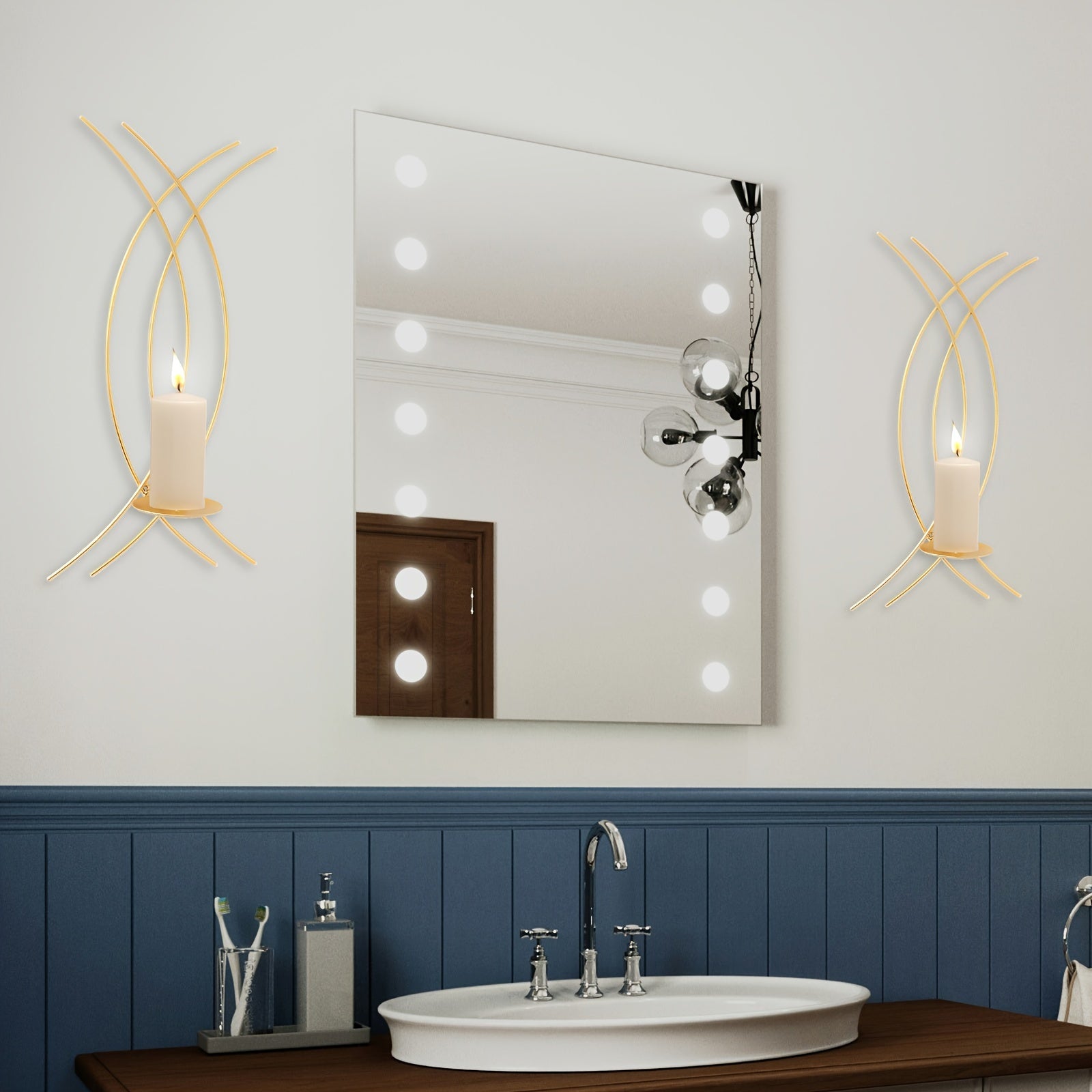 Porte - Bougie Mural Courbéct_name# - Eclipta