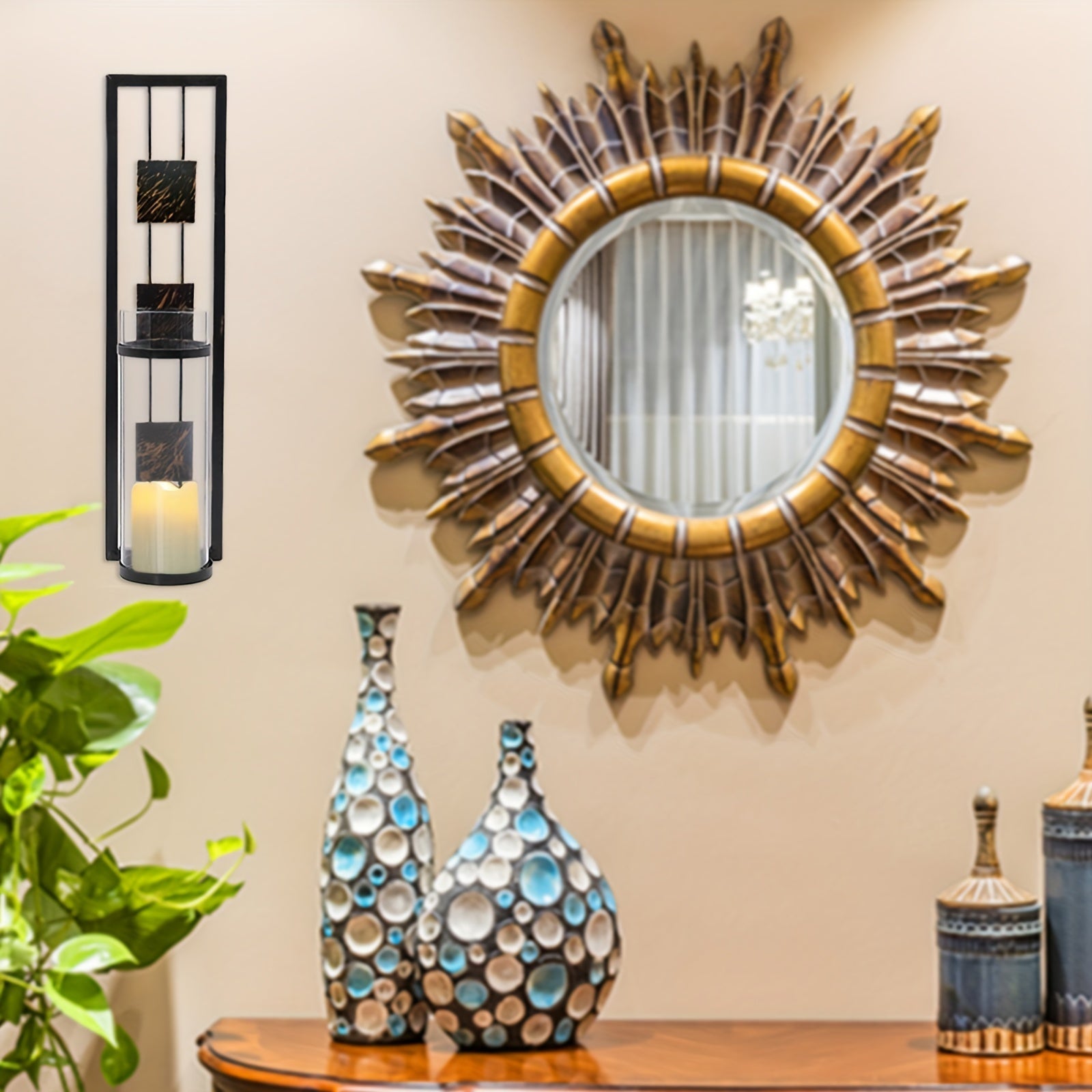 Porte - Bougie Mural Floralct_name# - Eclipta