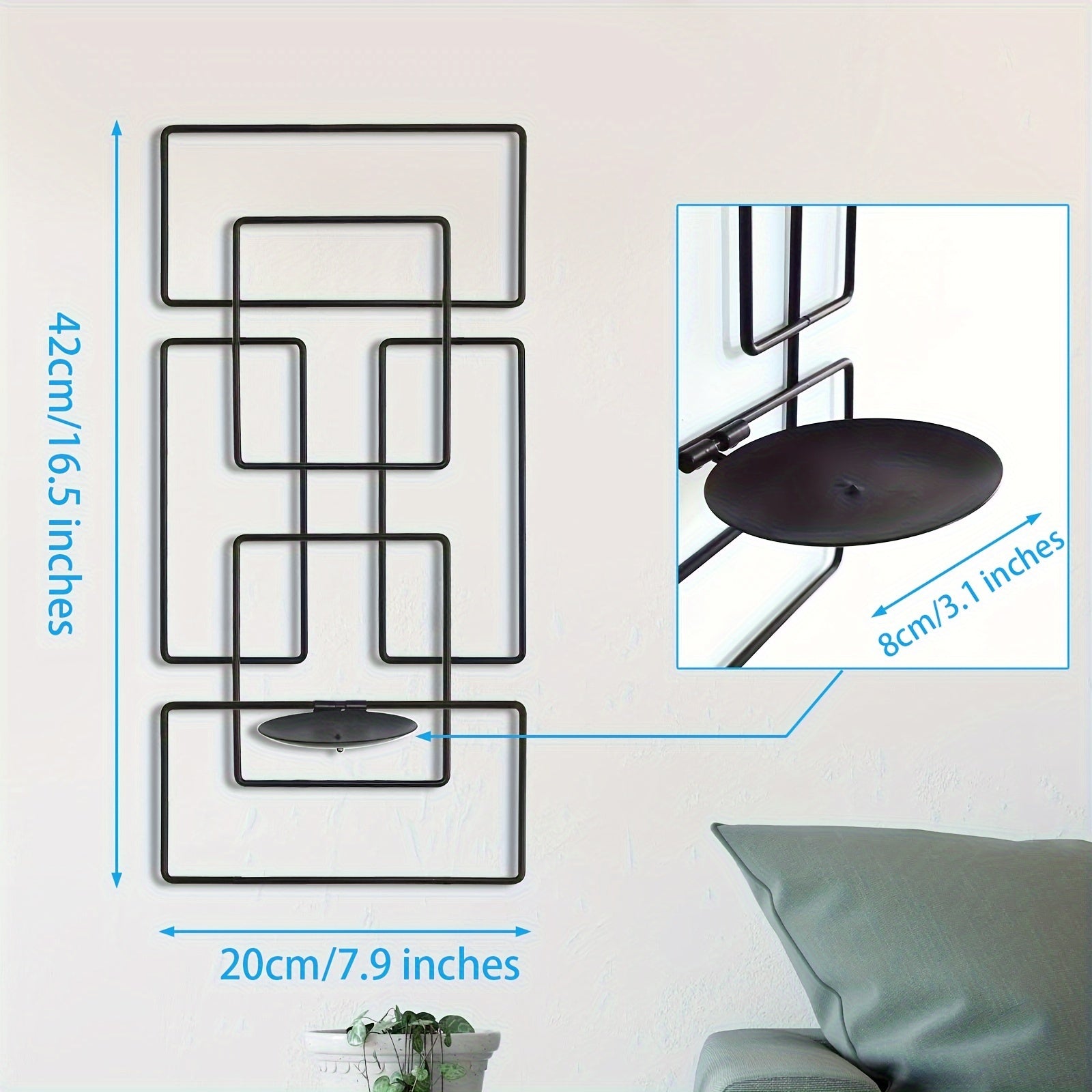 Porte - Bougie Mural Géométriquect_name# - Eclipta