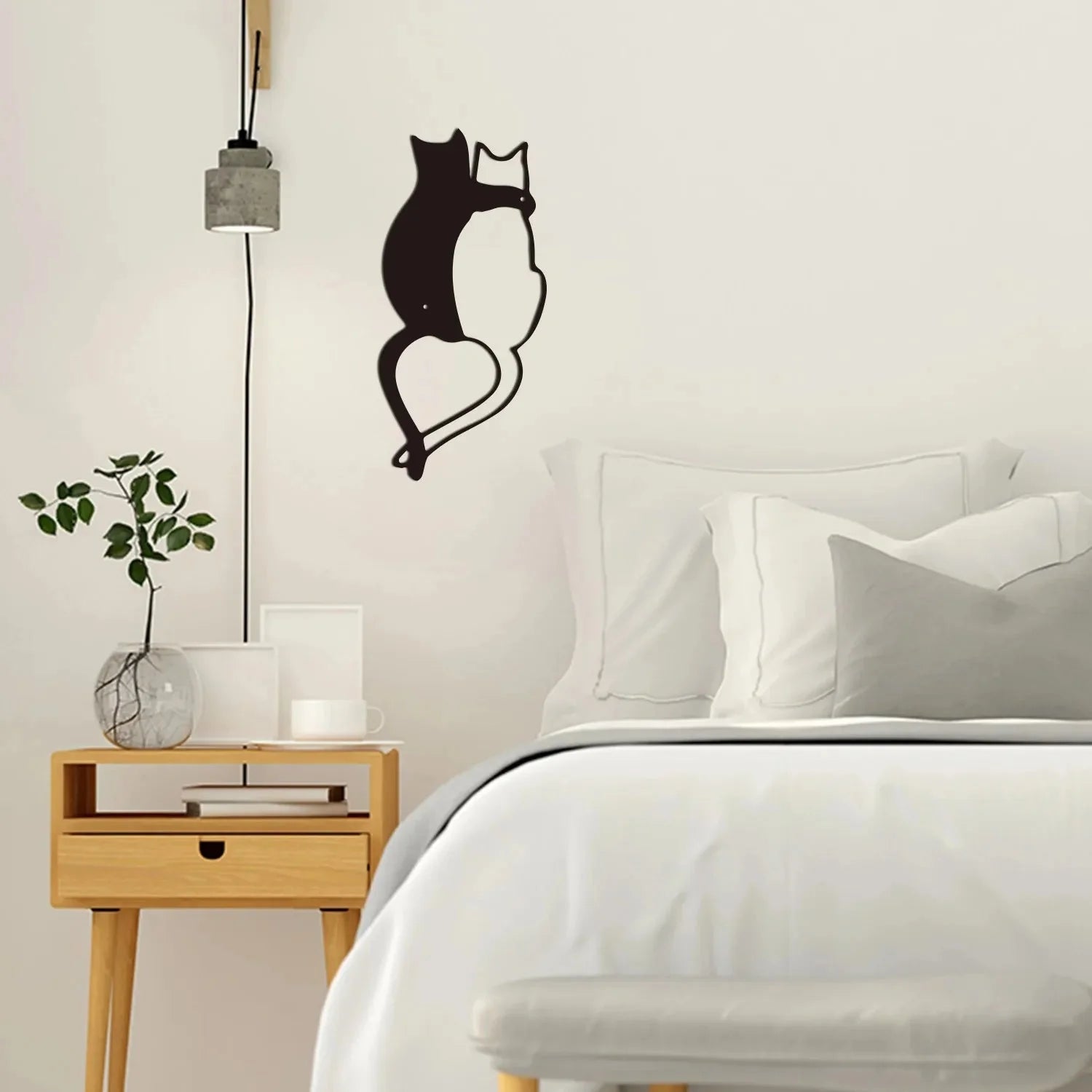 Sculpture murale métal Chatsct_name# - Eclipta